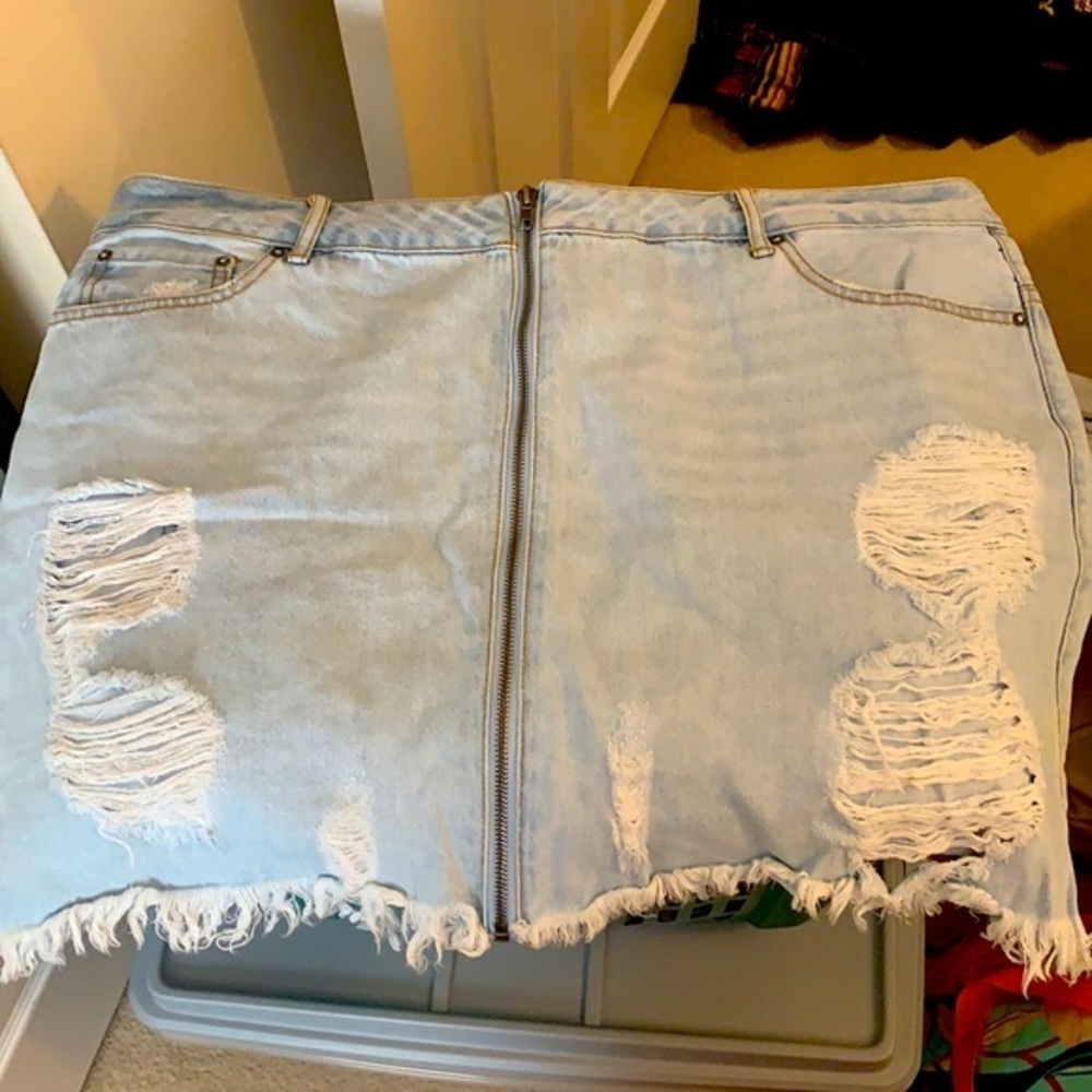 Forever 21+ Jean Skirt